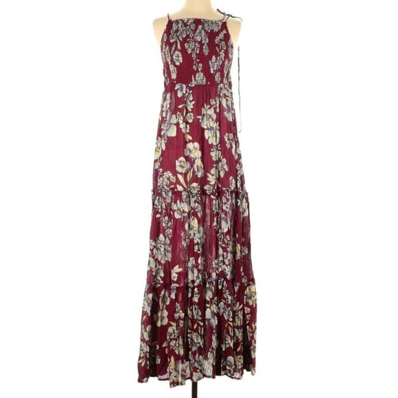 NWT Free People Garden Party Small Red Floral Dress - Picture 2 of 7